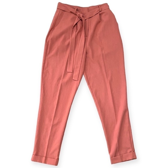 Asos DESIGN Woven Peg Pants with Obi Tie - Size 4 - Picture 2 of 9